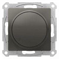 Светорегулятор поворотно-нажимной ATLASDESIGN, 630 Вт, сталь | код. ATN000936 | Schneider Electric